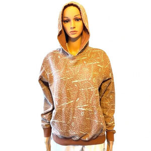 Supper Massive Hoodie Sweatshirt Soft Cozy Estatic Mushroom Print Pocket Women S